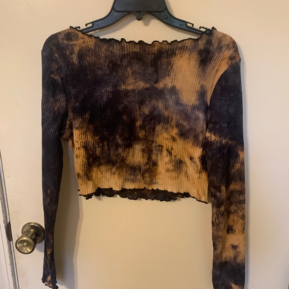Ribbed tie dye crop top - Picture 2 of 4